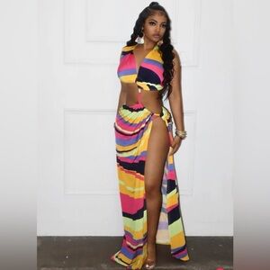 Colorful Striped Women's dress